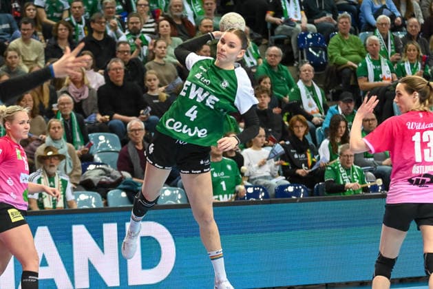 Toni Reinemann VfL Oldenburg, 04 throws VfL Oldenburg vs SV Union Halle Neustadt, ALSCO Handball Bundesliga Women, Matchday 15, Season 2025 2026, 31 01 2026, VfL Oldenburg vs SV Union Halle Neustadt, ALSCO Handball Bundesliga Women, Matchday 15, Season 2025 2026, 31 01 2026 Oldenburg Copyright: xEibner-Pressefoto RobertxGertzenx EP_RGN