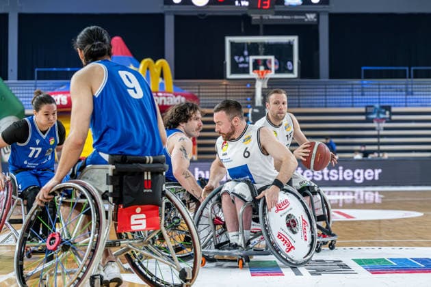 RBBL RSV Lahn Dill RB Zwickau, 31 01 26 Thomas Böhme RSV Lahn Dill, 13 , Jannik Blair RSV Lahn Dill, 6 , Hayden Siebuhr RB Zwickau, 7 , Helen Freeman RB Zwickau, 77 , Maximilian Chagger RB Zwickau, 9 RBBL RSV Lahn Dill RB Zwickau Wetzlar, 31 01 26 Copyright: xBEAUTIFULxSPORTS Roeczeyx