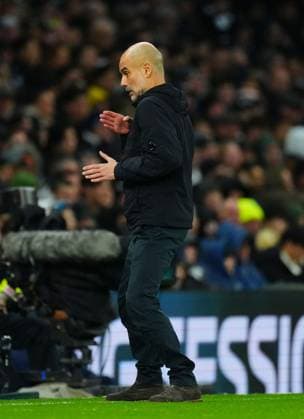 Manchester City Manager Pep Guardiola Tottenham Hotspur v Manchester City, Premier League, Football, Tottenham Hotspur Stadium, London, UK - 01 Feb 2026London Tottenham Hotspur Stadium United Kingdom EDITORIAL USE ONLY No use with unauthorised audio, video, data, fixture lists, club league logos or live services. Online in-match use limited to 120 images, no video emulation. No use in betting, games or single club league player publications. Copyright: xJavierxGarcia Shutterstockx 16496864l