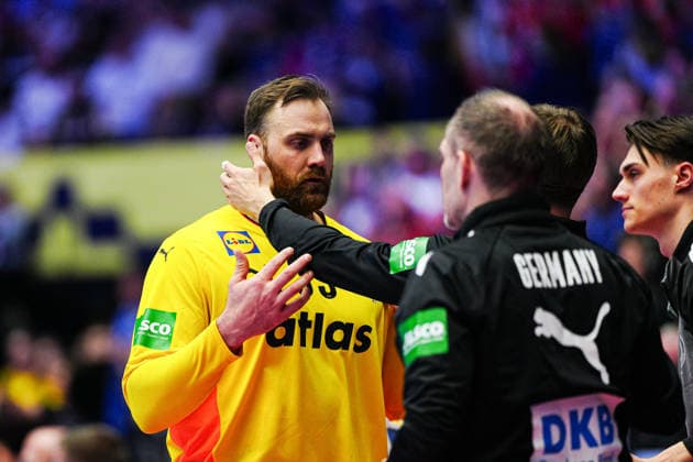 Andreas Wolff Germany, 33 will getroestet DEN, Denmark vs Germany, Handball, EHF European Championship 2026, Final, 01 02 2026 DEN, Denmark vs Germany, Handball, EHF European Championship 2026, Final, 01 02 2026 Herning Copyright: xEibner-Pressefoto MarcelxvonxFehrnx EP_MFN
