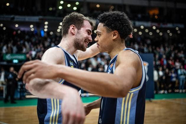 Malte Delow Alba Berlin and Jack Kayil Alba Berlin , Vet Concept Gladiators Trier vs Alba Berlin, Basketball, easyCredit BBL, Matchday 18, Season 2025 2026, 02 02 2026 Vet Concept Gladiators Trier vs Alba Berlin, Basketball, easyCredit BBL, Matchday 18, Season 2025 2026, 02 02 2026 Copyright: xEibner-Pressefoto AlexanderxNeisx EP_ANS