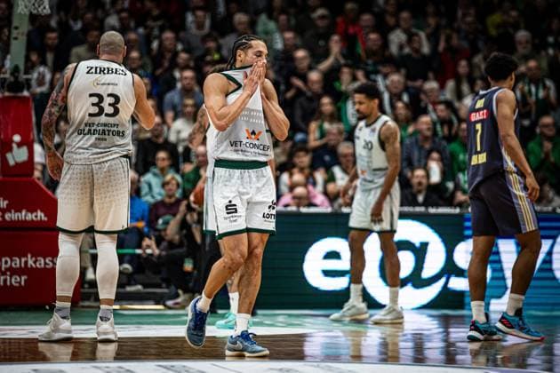 Jordan Roland Gladiators Trier , Vet Concept Gladiators Trier vs Alba Berlin, Basketball, easyCredit BBL, Matchday 18, Season 2025 2026, 02 02 2026 Vet Concept Gladiators Trier vs Alba Berlin, Basketball, easyCredit BBL, Matchday 18, Season 2025 2026, 02 02 2026 Copyright: xEibner-Pressefoto AlexanderxNeisx EP_ANS