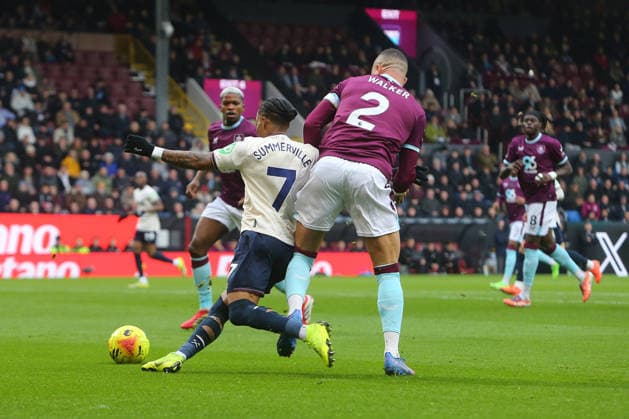 Crysencio Summerville of West Ham United goes down under pressure from Kyle Walker of Burnley but is denied a penalty Burnley v West Ham United, Premier League, Football, Turf Moor, Burnley, UK - 07 Feb 2026Burnley Turf Moor United Kingdom EDITORIAL USE ONLY No use with unauthorised audio, video, data, fixture lists, club league logos or live services. Online in-match use limited to 120 images, no video emulation. No use in betting, games or single club league player publications. Copyright: xPhilxOldham Shutterstockx 16524361o