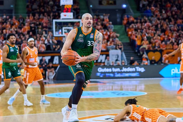 Maik Zirbes Gladiators Trier, 33 GER, ratiopharm ulm vs Gladiators Trier, Basketball, 21 Matchday, EasyCredit Bundesliga, Season 2025 2026, 08 02 2026 GER, ratiopharm ulm vs Gladiators Trier, Basketball, 21 Matchday, EasyCredit Bundesliga, Season 2025 2026, 08 02 2026 Neu Ulm Copyright: xEibner-Pressefoto GeraldxOelze-dexStoppanyx EP_ODS