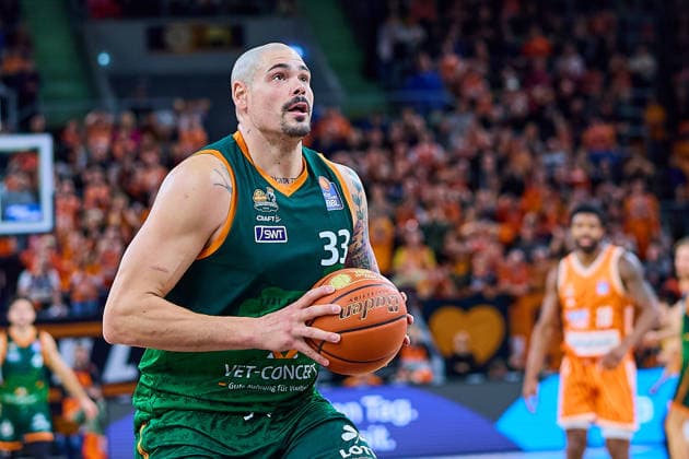 Maik Zirbes Gladiators Trier, 33 GER, ratiopharm ulm vs Gladiators Trier, Basketball, 21 Matchday, EasyCredit Bundesliga, Season 2025 2026, 08 02 2026 GER, ratiopharm ulm vs Gladiators Trier, Basketball, 21 Matchday, EasyCredit Bundesliga, Season 2025 2026, 08 02 2026 Neu Ulm Copyright: xEibner-Pressefoto GeraldxOelze-dexStoppanyx EP_ODS