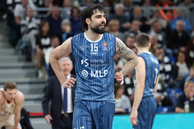 Marcel Keßen MLP Academics Heidelberg, 15 GER, BBL, MLP Academics Heidelberg vs FC Bayern Muenchen, easycredit Basketball Bundesliga, 19 Matchday, Season, 2025 2026, 08 02 2026 GER, MLP Academics Heidelberg vs FC Bayern Muenchen, Basketball, easycredit Basketball Bundesliga, 19 Matchday, Season, 2025 2026, 08 02 2026 Heidelberg Copyright: xEibner-Pressefoto JoergxHirschx EP_JHH