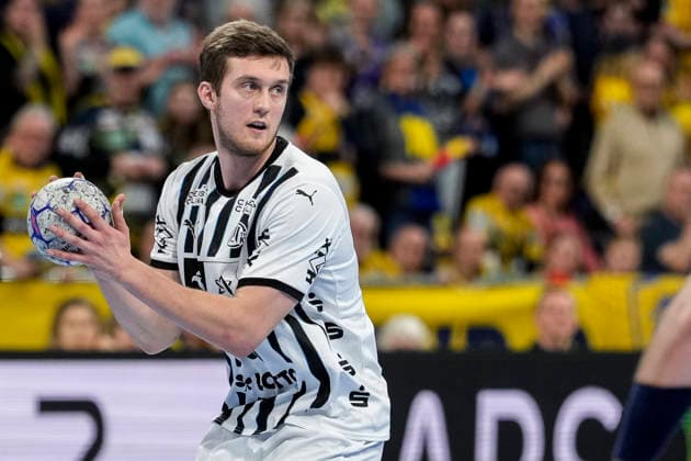 Nikola Bilyk Mykola Bilyk, THW, 53 , on the ball, single picture, single photo, action, action, 11 02 2026, Mannheim Germany , Handball, Bundesliga, Rhein Neckar Löwen THW Kiel xozx