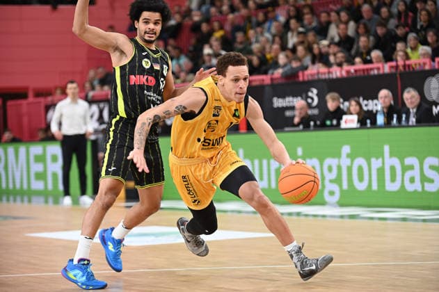 Isaiah Sanders Tigers Tuebingen, 10 GER, Tigers Tuebingen vs BBC Medi Bayreuth, Basketball, Men, Pro A, 2 Barmer Basketball Bundesliga, Season 2025 2026, 14 02 2026 GER, Tigers Tuebingen vs BBC Medi Bayreuth, Basketball, Men, Pro A, 2 Barmer Basketball Bundesliga, Season 2025 2026, 14 02 2026 Tuebingen Copyright: xEibner-Pressefoto NicolasxWoernx EP_NWN