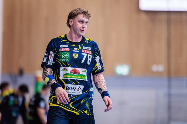 Edwin Aspenbaeck Rhein Neckar Loewen, 78 GER, GWD Minden vs Rhein Neckar Loewen, Handball, 1 Bundesliga, 21 Matchday, Season 2025 2026, 14 02 2026 GER, GWD Minden vs Rhein Neckar Loewen, Handball, 1 Bundesliga, 21 Matchday, Season 2025 2026, 14 02 2026 Minden Copyright: xEibner-Pressefoto JanxRollingerx EP_JSK