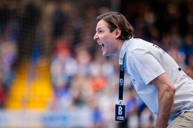 Johannes Sellin HC Erlangen, Coach GER, TBV Lemgo Lippe vs HC Erlangen, Handball, 1 Bundesliga, 21 Matchday, Season 2025 2026, 15 02 2026 GER, TBV Lemgo Lippe vs HC Erlangen, Handball, 1 Bundesliga, 21 Matchday, Season 2025 2026, 15 02 2026 Lemgo Copyright: xEibner-Pressefoto JanxRollingerx EP_JSK