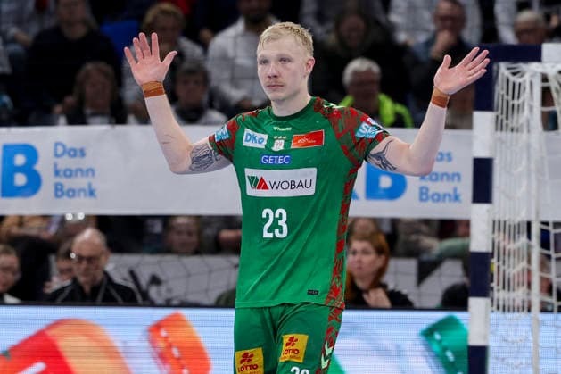 Magnus Saugstrup SC Magdeburg looks disappointed, DAIKIN Handball Bundesliga, THW Kiel v SC Magdeburg, Wunderino Arena on February 15, 2026 in Kiel, Germany Photo by Marco Steinbrenner DeFodi Images Magnus Saugstrup SC Magdeburg looks disappointed, DAIKIN Handball Bundesliga, THW Kiel v SC Magdeburg, Wunderino Arena, February 15, 2026 in Kiel, Germany Photo by Marco Steinbrenner DeFodi Images
