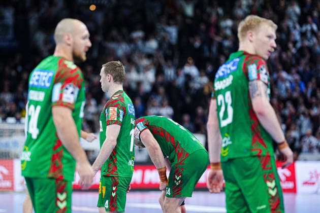 SC Magdeburg disappointed disappointment after defeat GER, THW Kiel vs SC Magdeburg, Handball, 1 Bundesliga, Matchday 21, Season 2025 2026, 15 02 2026 GER, THW Kiel vs SC Magdeburg, Handball, 1 Bundesliga, Matchday 21, Season 2025 2026, 15 02 2026 Kiel Copyright: xEibner-Pressefoto MarcelxvonxFehrnx EP_MFN