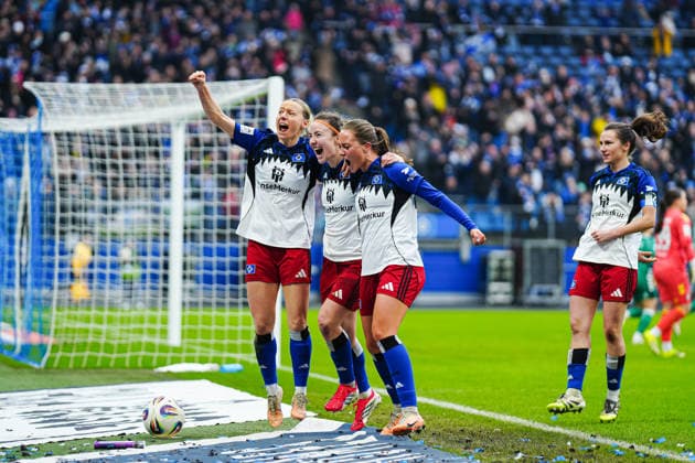 Goal for 1 0 from penalty kick Sophie Hildebrand Hamburger SV, 22 GER, Hamburger SV vs SV Werder Bremen, Women, Football, 1 Bundesliga, Matchday 19, Season 2025 2026, 21 02 2026 GER, Hamburger SV vs SV Werder Bremen, Women, Football, 1 Bundesliga, Matchday 19, Season 2025 2026, 21 02 2026 Hamburg Copyright: xEibner-Pressefoto MarcelxvonxFehrnx EP_MFN