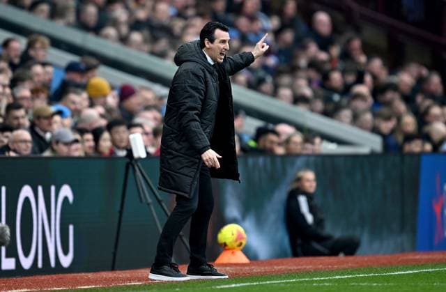Unai Emery manager of Aston Villa on the touchline Aston Villa v Leeds United, Premier League, Football, Villa Park, Birmingham, UK - 21 Feb 2026Birmingham Villa Park United Kingdom EDITORIAL USE ONLY No use with unauthorised audio, video, data, fixture lists, club league logos or live services. Online in-match use limited to 120 images, no video emulation. No use in betting, games or single club league player publications. Copyright: xAnnaxGowthorpe Shutterstockx 16681467ai