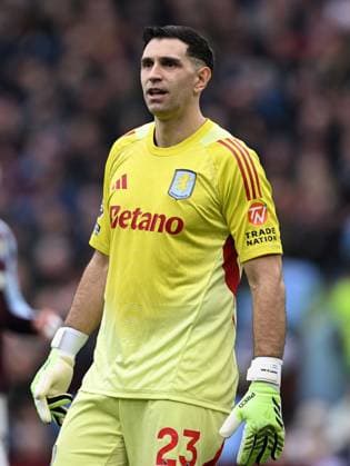 Emiliano Martinez goalkeeper of Aston Villa Aston Villa v Leeds United, Premier League, Football, Villa Park, Birmingham, UK - 21 Feb 2026Birmingham Villa Park United Kingdom EDITORIAL USE ONLY No use with unauthorised audio, video, data, fixture lists, club league logos or live services. Online in-match use limited to 120 images, no video emulation. No use in betting, games or single club league player publications. Copyright: xAnnaxGowthorpe Shutterstockx 16681467ak