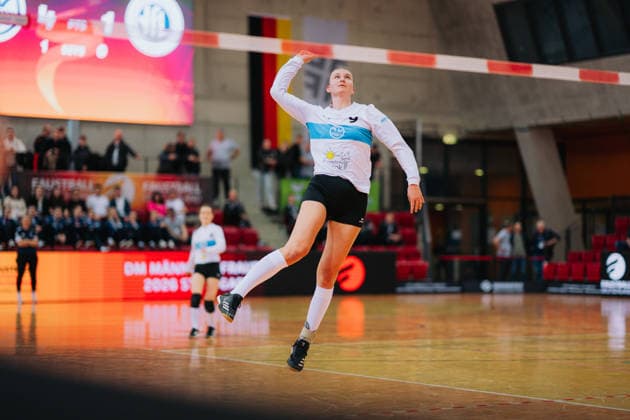 Svenja Schroeder TV Segnitz, 09 , Fistball, German Championship, Final 4, Season 2025 2026, 28 02 2026, Fistball, German Championship, Final 4, Season 2025 2026, 28 02 2026, Stuttgart Copyright: xEibner-Pressefoto LarsxNeumannx EP_LNN