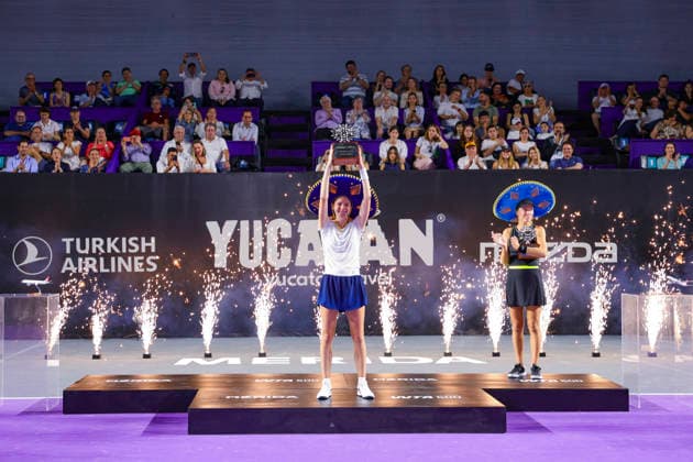 WTA MERIDA OPEN 2026 WTA MERIDA OPEN 2026 C BUCSA VS M FRECH 01032026 MERIDA, YUCATAN, MEXICO Photo of Spanish Cristina Bucsa, champion of the WTA Merida Open 2026 tournament, held at the Yucatan Country Club of Merida, Yucatan, Mexico After defeating Magdalena Frech of Poland Photo of Spanish Cristina Bucsa, champion of the WTA Merida Open 2026 tournament, held at the Yucatan Country Club of Merida, Yucatan, Mexico After defeating Magdalena Frech of Poland PHOTO BY IMAGENSHOP AGENCIA FOTOGRAFICA MERIDA YUCATAN MEXICO Copyright: xMarioxEnriquexMartinezxLunax