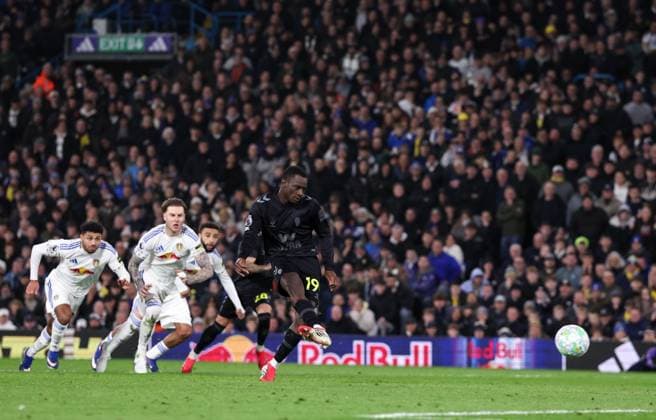 Sunderland s Habib Diarra scores his side s first goal from the penalty spot Leeds United v Sunderland, Premier League, Football, Elland Road, Leeds, UK - 03 Mar 2026Leeds Elland Road United Kingdom EDITORIAL USE ONLY No use with unauthorised audio, video, data, fixture lists, club league logos or live services. Online in-match use limited to 120 images, no video emulation. No use in betting, games or single club league player publications. Copyright: xAlexxDodd Shutterstockx 16719992au