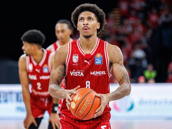 Demarcus Demonia BMA365 Bamberg Baskets, 08 , single picture, single photo, portrait, portraet, free throw, BMA365 Bamberg Baskets vs Basketball Loewen Braunschweig, Basketball, easyCredit BBL, 22 Matchday, 06 03 2026 BMA365 Bamberg Baskets vs Basketball Loewen Braunschweig, Basketball, easyCredit BBL, 22 Matchday, 06 03 2026 Bamberg Copyright: xEibner-Pressefoto G.xSantemizx EP_EER