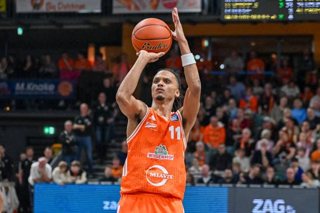 Alonzo Verge jr RASTA Vechta, 11 throws RASTA Vechta vs Science City Jena, easyCredit Basketball Bundesliga, 22 Matchday, Season 2025 2026, 06 03 2026, RASTA Vechta vs Science City Jena, easyCredit Basketball Bundesliga, 22 Matchday, Season 2025 2026, 06 03 2026 Vechta Copyright: xEibner-Pressefoto RobertxGertzenx EP_RGN