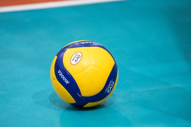 Feature, DVV Volleyball symbol, match ball next to the court GER, Allianz MTV Stuttgart USC Muenster, Volleyball Bundesliga, VBL, 2025 2026 season, 07 03 2026 GER, Allianz MTV Stuttgart USC Muenster, Volleyball Bundesliga, VBL, 2025 2026 season, 07 03 2026 Stuttgart Copyright: xSandyxDinkelackerx EP_SDR