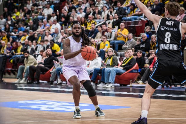 Traveon Buchanan MHP RIESEN Ludwigsburg, 02 GER, MHP Riesen Ludwigsburg Veolia Towers Hamburg, Basketball Bundesliga, easycredit BBL, 23 Matchday, Season 2025 2026, 08 03 2026 GER, MHP Riesen Ludwigsburg Veolia Towers Hamburg, Basketball Bundesliga, easycredit BBL, 23 Matchday, Season 2025 2026, 08 03 2026 Ludwigsburg Copyright: xSandyxDinkelackerx EP_SDR