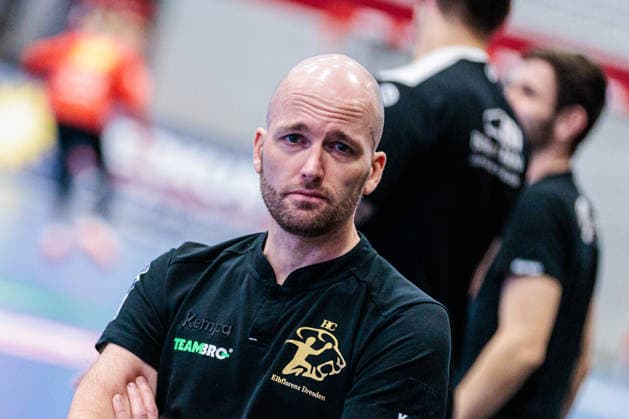 Andre Haber HC Elbflorenz 2006, Coach GER, TuS N Luebbecke vs HC Elbflorenz 2006, Handball, 2 Bundesliga, Matchday 23, Season 2025 2026, 09 03 2026 GER, TuS N Luebbecke vs HC Elbflorenz 2006, Handball, 2 Bundesliga, Matchday 23, Season 2025 2026, 09 03 2026 Luebbecke Copyright: xEibner-Pressefoto JanxRollingerx EP_JSK