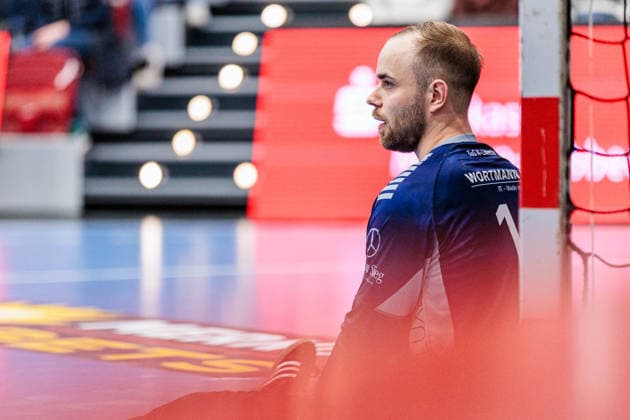 Fredrik Genz TuS N Luebbecke, 16 is disappointed dissatisfied GER, TuS N Luebbecke vs HC Elbflorenz 2006, Handball, 2 Bundesliga, Matchday 23, Season 2025 2026, 09 03 2026 GER, TuS N Luebbecke vs HC Elbflorenz 2006, Handball, 2 Bundesliga, Matchday 23, Season 2025 2026, 09 03 2026 Luebbecke Copyright: xEibner-Pressefoto JanxRollingerx EP_JSK