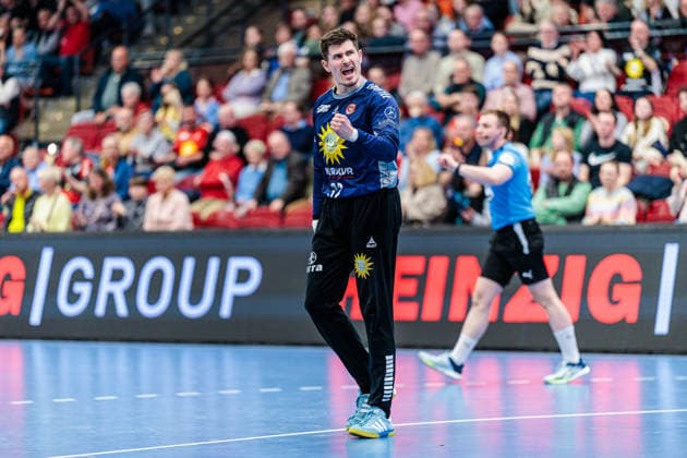 Leon Grabenstein TuS N Luebbecke, 32 cheers GER, TuS N Luebbecke vs HC Elbflorenz 2006, Handball, 2 Bundesliga, Matchday 23, Season 2025 2026, 09 03 2026 GER, TuS N Luebbecke vs HC Elbflorenz 2006, Handball, 2 Bundesliga, Matchday 23, Season 2025 2026, 09 03 2026 Luebbecke Copyright: xEibner-Pressefoto JanxRollingerx EP_JSK