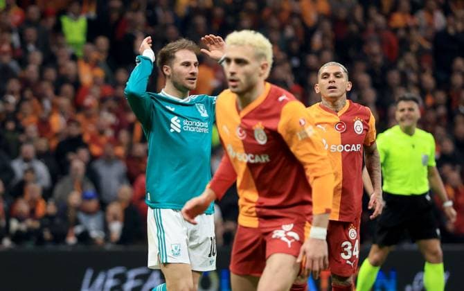 Alexis Mac Allister of Liverpool reacts after an attempted shot on goal Galatasaray v Liverpool, UEFA Champions League, Round of 16, First Leg, Football, RAMS Park, Istanbul, Turkiye - 10 Mar 2026Istanbul RAMS Park Turkey EDITORIAL USE ONLY No use with unauthorised audio, video, data, fixture lists, club league logos or live services. Online in-match use limited to 120 images, no video emulation. No use in betting, games or single club league player publications. Copyright: xGeorgexTewkesbury Shutterstockx 16740258aw