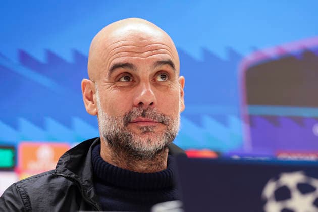 March 10, 2026, Madrid, Madrid, Spain: Pep Guardiola, head coach, attends the press conference, PK, Pressekonferenz of Manchester City ahead the UEFA Champions League 2025 26, Round of 16 first leg, football match against Real Madrid at Santiago Bernabeu stadium on March 10, 2026, in Madrid, Spain. Manchester City Press Conference - UEFA Champions League 2025 26 Round Of 16 First Leg - ZUMAa181 20260310_zaa_a181_047 Copyright: xIrinaxR.xHipolitox