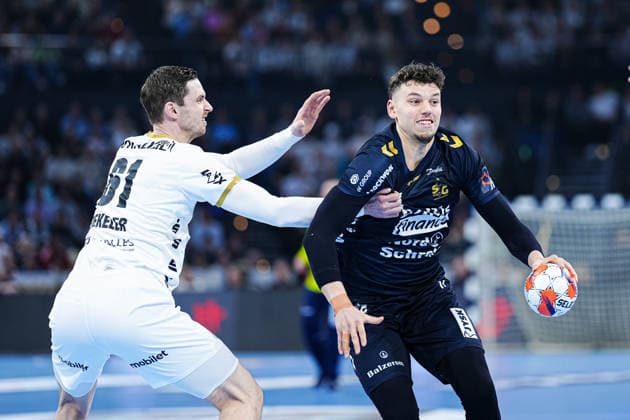 Hendrik Pekeler THW Kiel, 61 , Marco Grgic SG Flensburg Handewitt, 17 GER, THW Kiel vs SG Flensburg Handewitt, Handball, EHF European League, Main Round, Season 2025 2026, 10 03 2026 GER, THW Kiel vs SG Flensburg Handewitt, Handball, EHF European League, Main Round, Season 2025 2026, 10 03 2026 Kiel Copyright: xEibner-Pressefoto MarcelxvonxFehrnx EP_MFN