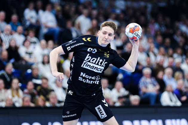 Throw Goal Domen Novak SG Flensburg Handewitt, 63 GER, THW Kiel vs SG Flensburg Handewitt, Handball, EHF European League, Main Round, Season 2025 2026, 10 03 2026 GER, THW Kiel vs SG Flensburg Handewitt, Handball, EHF European League, Main Round, Season 2025 2026, 10 03 2026 Kiel Copyright: xEibner-Pressefoto MarcelxvonxFehrnx EP_MFN