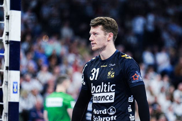 Emil Manfeldt Jakobsen SG Flensburg Handewitt, 31 GER, THW Kiel vs SG Flensburg Handewitt, Handball, EHF European League, Main Round, Season 2025 2026, 10 03 2026 GER, THW Kiel vs SG Flensburg Handewitt, Handball, EHF European League, Main Round, Season 2025 2026, 10 03 2026 Kiel Copyright: xEibner-Pressefoto MarcelxvonxFehrnx EP_MFN
