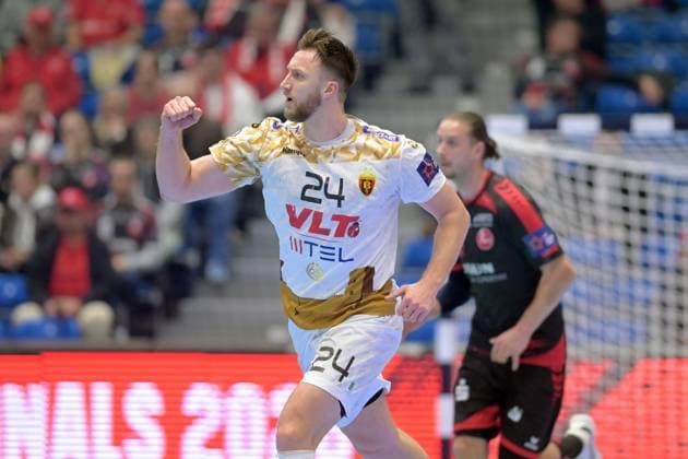 Dmytro Horiha HC Vardar 24 , GER, MT Melsungen HC Vardar 1961 PRO Skopje MKD , Handball, EHF European League Men, Main Round, Season 2025 2026, 10 03 2026, GER, MT Melsungen HC Vardar Skopje, Handball, EHF Men, Main Round, Season 2025 2026, 10 03 2026 Kassel Copyright: xEibner-Pressefotox xRolandxSippelx EP_RSL