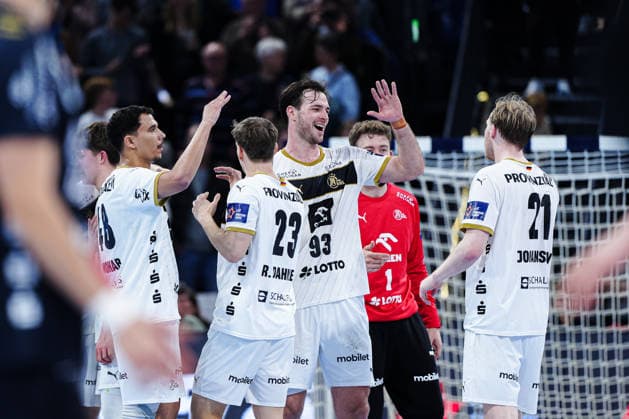 THW Kiel jubilant after victory end of match GER, THW Kiel vs SG Flensburg Handewitt, Handball, EHF European League, Main Round, Season 2025 2026, 10 03 2026 GER, THW Kiel vs SG Flensburg Handewitt, Handball, EHF European League, Main Round, Season 2025 2026, 10 03 2026 Kiel Copyright: xEibner-Pressefoto MarcelxvonxFehrnx EP_MFN