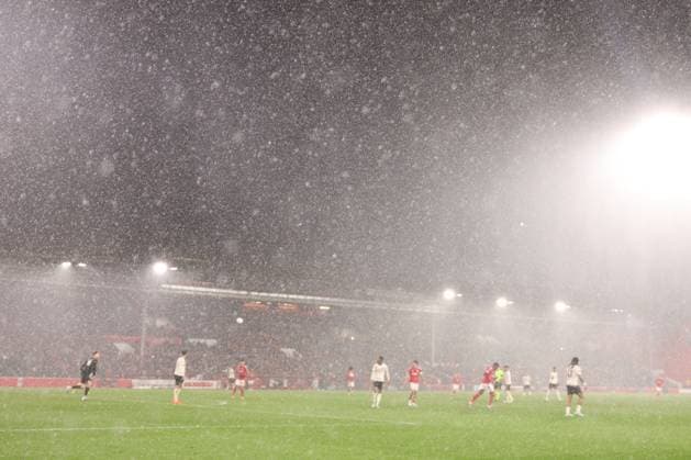 A general view during the game. Nottingham Forest v FC Midtjylland, UEFA Europa League, Round of 16, First Leg, Football, City Ground, Nottingham, UK - 12 Mar 2026Nottingham City Ground United Kingdom EDITORIAL USE ONLY No use with unauthorised audio, video, data, fixture lists, club league logos or live services. Online in-match use limited to 120 images, no video emulation. No use in betting, games or single club league player publications. Copyright: xRyanxBrowne Shutterstockx 16746750aq
