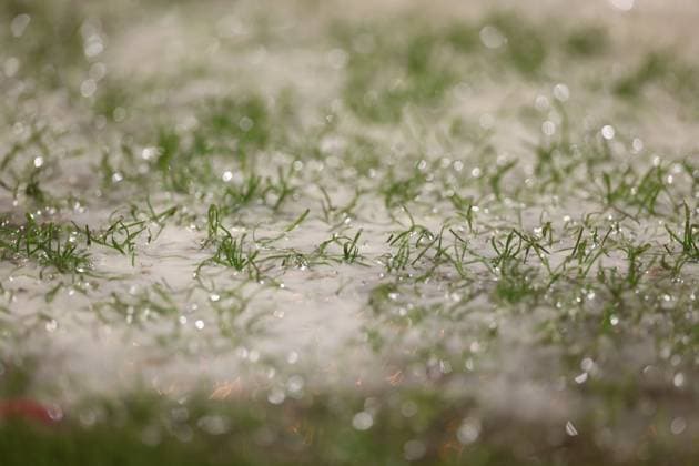 The flooded grass on the corner. Nottingham Forest v FC Midtjylland, UEFA Europa League, Round of 16, First Leg, Football, City Ground, Nottingham, UK - 12 Mar 2026Nottingham City Ground United Kingdom EDITORIAL USE ONLY No use with unauthorised audio, video, data, fixture lists, club league logos or live services. Online in-match use limited to 120 images, no video emulation. No use in betting, games or single club league player publications. Copyright: xRyanxBrowne Shutterstockx 16746750bh