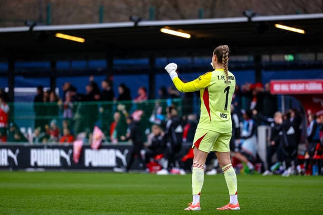 Cara Boesl 1 FC Union Berlin Frauen, 01 Jubel, Torjubel, jubelt ueber Tor zum 0 1, RB Leipzig Frauen vs 1 FC Union Berlin Frauen, Fussball, Google Pixel Frauen Bundesliga, 20 Spieltag, Saison 2025 2026, 14 03 2026 ,¨ DFL REGULATIONS PROHIBIT ANY USE OF PHOTOGRAPHS AS IMAGE SEQUENCES AND OR QUASI VIDEO,¨ RB Leipzig Women vs 1 FC Union Berlin Women, Football, Google Pixel Women Bundesliga, Matchday 20, Season 2025 2026, 14 03 2026 Leipzig Copyright: xEibner-Pressefoto LauraxRoemerx EP_LRR