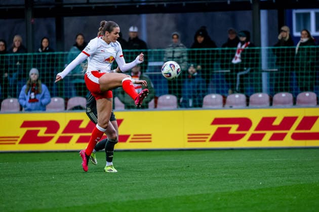 Andrea Norheim RB Leipzig Frauen, 03 am Ball, RB Leipzig Frauen vs 1 FC Union Berlin Frauen, Fußball, Google Pixel Frauen Bundesliga, 20 Spieltag, Saison 2025 2026, 14 03 2026 ,¨ DFL REGULATIONS PROHIBIT ANY USE OF PHOTOGRAPHS AS IMAGE SEQUENCES AND OR QUASI VIDEO,¨ RB Leipzig Frauen vs 1 FC Union Berlin Frauen, Fußball, Google Pixel Frauen Bundesliga, 20 Spieltag, Saison 2025 2026, 14 03 2026 Leipzig Copyright: xEibner-Pressefoto LauraxRoemerx EP_LRR