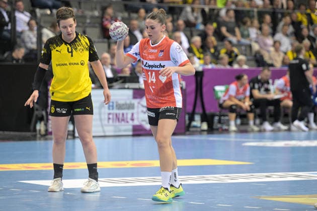 Ona Veque i Pena HSG Blomberg Lippe, 14 at 7 meters BVB Borussia Dortmund Handball vs HSG Blomberg Lippe, Handball, Women, DHB Pokal Haushahn Final 4, Semifinal, Season 2025 2026, 14 03 2026 BVB Borussia Dortmund Handball vs HSG Blomberg Lippe, Handball, Women, DHB Pokal Haushahn Final 4, Semifinal, Season 2025 2026, 14 03 2026 Stuttgart Copyright: xEibner-Pressefoto TobiasxBaurx EP_TBR