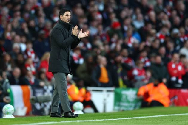 Mikel Arteta manager of Arsenal Arsenal v Everton, Premier League, Football, Emirates Stadium, London, UK - 14 Mar 2026London Emirates Stadium United Kingdom EDITORIAL USE ONLY No use with unauthorised audio, video, data, fixture lists, club league logos or live services. Online in-match use limited to 120 images, no video emulation. No use in betting, games or single club league player publications. Copyright: xSimonxDael Shutterstockx 16757237ae