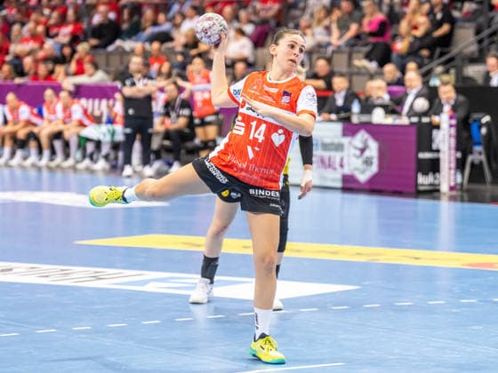 Ona Vegue HSG Blomberg Lippe, 14 on seven-meter, Borussia Dortmund vs HSG Blomberg Lippe, Handball, DHB Pokal Haushahn Final 4, Season 2025 2026, 14 03 2026 Borussia Dortmund vs HSG Blomberg Lippe, Handball, DHB Pokal Haushahn Final 4, Season 2025 2026, 14 03 2026 Stuttgart Copyright: xMichaelxSchmidt Eibner-Pressefotx EP_MST