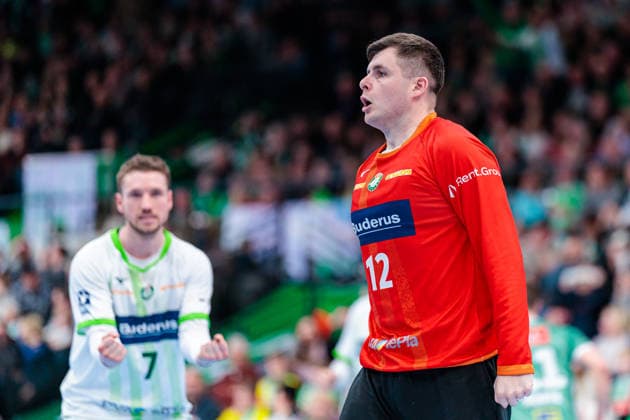 Anadin Suljakovic HSG Wetzlar, 12 GER, GWD Minden vs HSG Wetzlar, Handball, 1 Bundesliga, Matchday 25, Season 2025 2026, 14 03 2026 GER, GWD Minden vs HSG Wetzlar, Handball, 1 Bundesliga, Matchday 25, Season 2025 2026, 14 03 2026 Minden Copyright: xEibner-Pressefoto JanxRollingerx EP_JSK