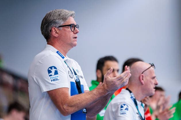 Runar Sigtryggsson HSG Wetzlar, Coach GER, GWD Minden vs HSG Wetzlar, Handball, 1 Bundesliga, 25 Matchday, Season 2025 2026, 14 03 2026 GER, GWD Minden vs HSG Wetzlar, Handball, 1 Bundesliga, 25 Matchday, Season 2025 2026, 14 03 2026 Minden Copyright: xEibner-Pressefoto JanxRollingerx EP_JSK