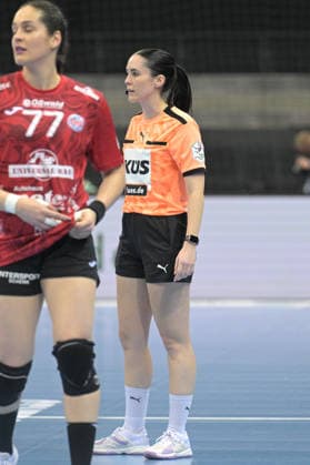 Referee Rosana Sug from the DHB Elite Connection Squad Thueringer HC vs HSG Blomberg Lippe, Handball, Women, DHB Cup Haushahn Final 4, Final, Season 2025 2026, 15 03 2026 Thueringer HC vs HSG Blomberg Lippe, Handball, Women, DHB Cup Haushahn Final 4, Final, Season 2025 2026, 15 03 2026 Stuttgart Copyright: xEibner-Pressefoto TobiasxBaurx EP_TBR