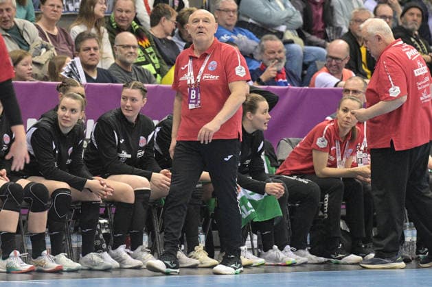 Herbert Mueller Thueringer HC, Coach Thueringer HC vs HSG Blomberg Lippe, Handball, Women, DHB Cup Haushahn Final 4, Final, Season 2025 2026, 15 03 2026 Thueringer HC vs HSG Blomberg Lippe, Handball, Women, DHB Cup Haushahn Final 4, Final, Season 2025 2026, 15 03 2026 Stuttgart Copyright: xEibner-Pressefoto TobiasxBaurx EP_TBR