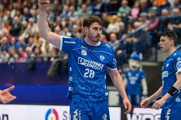 Hendrik Wagner TBV Lemgo Lippe, 28 cheers TBV Lemgo Lippe vs Frisch Auf Goeppingen, Handball, 1 Bundesliga, 25 Matchday, Season 2025 2026, 15 03 2026, TBV Lemgo Lippe vs Frisch Auf Goeppingen, Handball, 1 Bundesliga, 25 Matchday, Season 2025 2026, 15 03 2026 Lemgo Copyright: xEibner-Pressefoto RobertxGertzenx EP_RGN