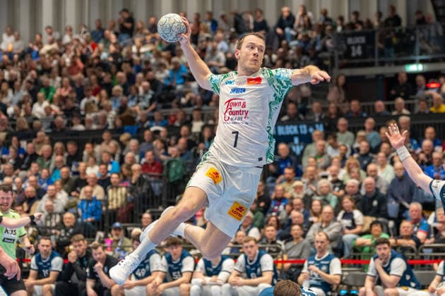 Felix Claar SC Magdeburg, 07 at the throw Bergischer HC 06 vs SC Magdeburg, Handball, DAIKIN Handballbundesliga, 25 Matchday, Season 2025 2026, 15 03 2026 Bergischer HC 06 vs SC Magdeburg, Handball, DAIKIN Handballbundesliga, 25 Matchday, Season 2025 2026, 15 03 2026 Duesseldorf Copyright: xEibner-Pressefoto ThomasxHaeslerx EP_THR