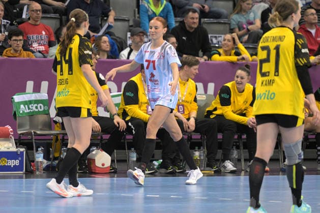 Jule Polsz HSG Bensheim Auerbach, 71 HSG Bensheim Auerbach vs BVB Borussia Dortmund Handball, Handball, Women, DHB Cup Haushahn Final 4, Final, Season 2025 2026, 15 03 2026 HSG Bensheim Auerbach vs BVB Borussia Dortmund Handball, Handball, Women, DHB Cup Haushahn Final 4, Final, Season 2025 2026, 15 03 2026 Stuttgart Copyright: xEibner-Pressefoto TobiasxBaurx EP_TBR